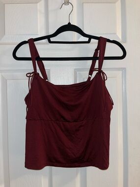 Maroon Tie-Strap Camisole